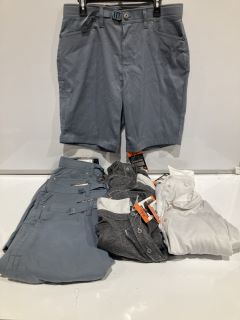 QTY OF ASSORTED CLOTHES TO INCLUDE KIRKLAND SIGNATURE EXTRA LARGE MENS POLO GREY