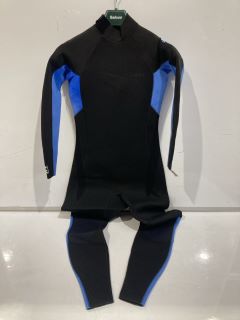 C-SKINS SURFLITE 4/3MM BACK ZIP WOMEN WETSUIT BLACK/BLUE TIE DYE /BLUE UK 10 REG RRP £180