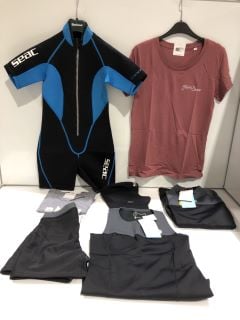 QTY OF ITEMS TO INCLUDE FOURTH ELEMENT THERMOCLINE WOMENS VEST WOMENS WETSUIT JACKET BK/GY XSMALL TOTAL RRP £200