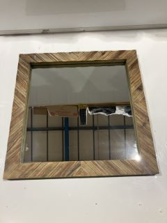 5 X STONEBRIAR WOOD CHEVRON MIRROR