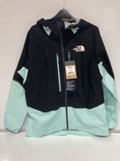 THE NORTH FACE FUTURE LIGHT LARGE W BALMENHORN FL SHELL MINT GREEN AND BLACK WOMENS JACKET