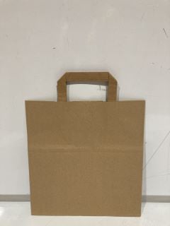 1 X BOX BROWN PAPER CARRY BAGS