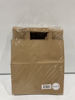 1 X BOX BROWN PAPER CARRY BAGS