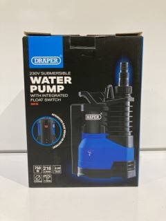 DRAPER 230V SUBMERSIBLE WATER PUMP WITH INTEGRATED FLOAT SWITCH RRP £80