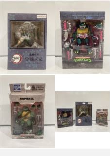 QTY OF ITEMS TO INCLUDE TEENAGE MUTANT NINJA TURTLES FIGURES, ANIPLEX FIGURE