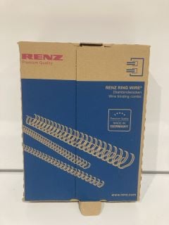 QTY OF ITEMS TO INCLUDE RENZ RING BINDING WIRES