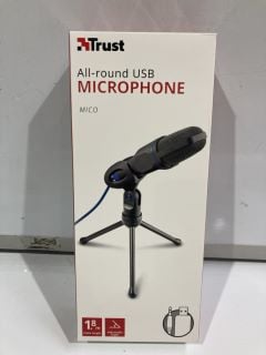 5 X TRUST ALL ROUND USB MICROPHONE TOTAL RRP £80