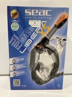 3 X SEAC FULL FACE SNORKELING MASK LIBERA XS TOTAL RRP £120