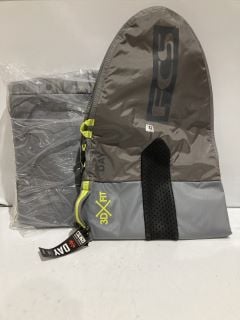 2 X FCS SPORTS SURF BOARD COVER GREY RRP £90