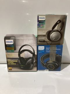 BOX OF PHILIPS HOME CINEMA HEADPHONES