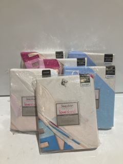 6 X SLEEPDOWN LOVE ISLAND DUVET SET