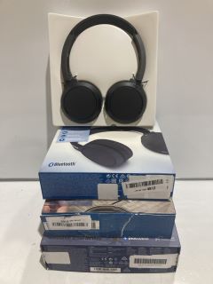 4 X PHILIPS BLUETOOTH WIRELESS HEADPHONES