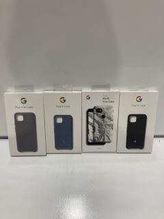 BOX OF TECH ITEMS INCLUDING PIXEL 3A CASE