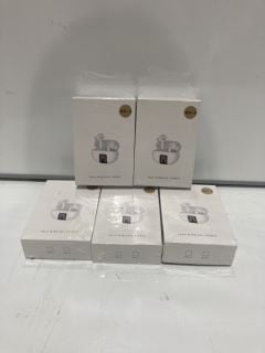 BOX OF WHITE WIRELESS EARPHONES WITH MAGNETIC CASE