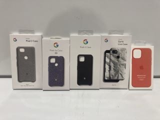 BOX OF ITEMS INCLUDING GOOGLE PIXEL 3A CASE