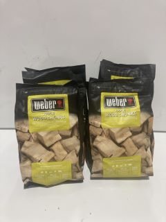 BOX OF WEBER APPLE WOOD CHUNKS