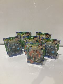 BOX OF KIDS ITEMS INCLUDING BEN 10 RATH FIGURINE TOY