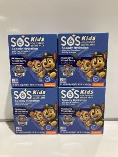 BOX OF SOS KIDS ELECTROLYTE DRINK MIX