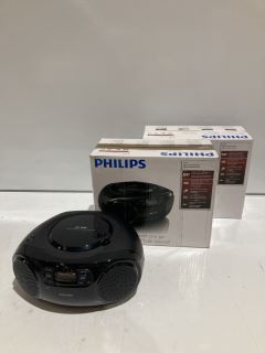 2 X PHILIPS CD SOUND MACHINE RRP £270