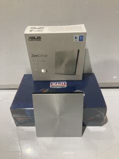 BOX OF GENERAL ITEMS INCLUDING ASUS ZEN DRIVE