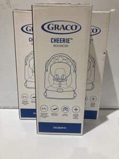 3 X GRACO CHEERIE BOUNCER SEALED