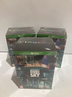 3 X XBOX SERIES BEYOND A STEEL SKY SEALED (AGES 16+)