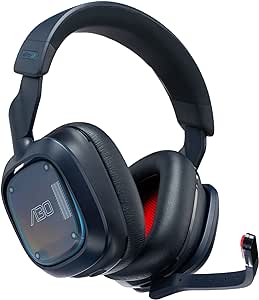 LOGITECH ASTRO A30 WIRELESS GAMING HEADPHONES (ORIGINAL RRP - £229) IN NAVY BLUE: MODEL NO 939-002001 (BOXED WITH MANUFACTURE ACCESSORIES, CABLES, MANUAL & TRAVEL CASE) [JPTB4469]. THIS PRODUCT IS FU