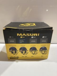 MASURI T LINE TITANIUM MEDIUM NAVY HELMET & GREY NICOLLS ULTIMATE CRICKET HELMET