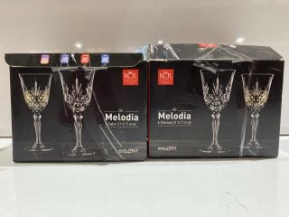 QTY OF HOUSEHOLD ITEMS TO INCLUDE MELODIA DRINKING GLASSES