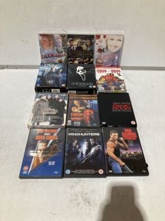 QTY OF DVDS TO INCLUDE SCREAM TRILOGY (18+ ID MAY BE REQUIRED)