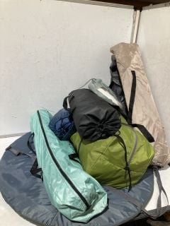 QTY OF CAMPING ITEMS TO INCLUDE HYPERFEST 2 TENT