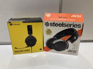 QTY OF ASSORTED ITEMS TO INCLUDE STEELSERIES ARCTIS 9 WIRELESS HEADSET