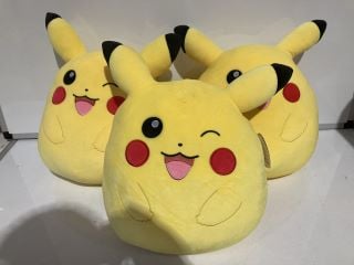 3 POKEMON PIKACHU SQUISHMALLOWS TOTAL RRP £99.99