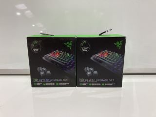 2 X RAZER PBT KEYCAP UPGRADE SET