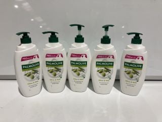 5 X PALMOLIVE OLVIE & MILK SHOWER CREAM 750ML