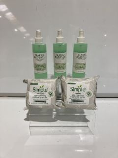 QTY OF MARIO BADESCU SKIN CARE WITH SIMPLE AGE RESISTING CLEANSING WIPES