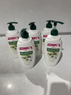 5 X PALMOLIVE OLVIE & MILK SHOWER CREAM 750ML