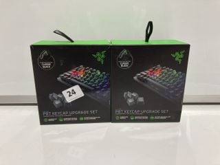 2 X RAZER PBT KEYCAP UPGRADE SET