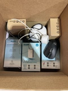 QTY OF ASSORTED ITEMS TO INCLUDE LOGITECH MOUSE