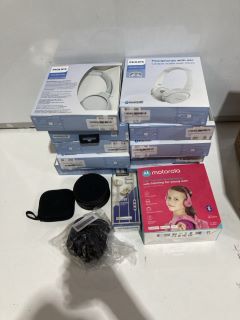 QTY OF ASSORTED ITEMS TO INCLUDE PHILIPS HEADPHONES