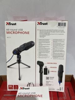 QTY OF ASSORTED ITEMS TO INCLUDE TRUST ALL ROUND USB MIRCOPHONE