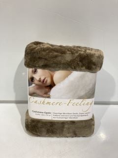 QTY OF CASHMERE-FEELING SOFT BLANKET 130 X 170 CM