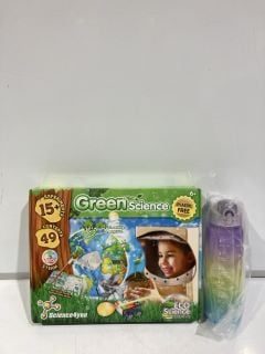 QTY OF ASSORTED ITEMS TO INCLUDE GREENSCIENCE KIT