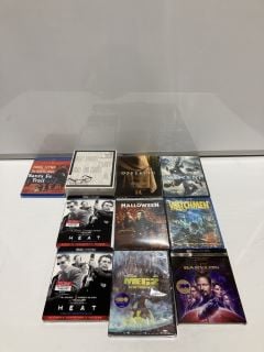 QTY OF ASSORTED DVDS TO INCLUDE HALLOWEEN COLLECTOR'S EDITION 4K ULTRA HD 18+ ID MAY BE REQUIRED