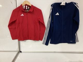 QTY OF ASSORTED CLOTHING ITEMS TO INCLUDE ADIDAS BLACK JACKET SIZE XL