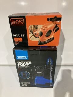 QTY OF ASSORTED ITEMS TO INCLUDE BLACK + DECKER MOUSE 55W