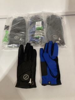 QTY OF ASSORTED ZERO FRICTION PERFORMANCE GLOVES