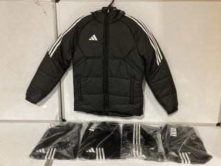 QTY OF ADIDAS CLOTHING ITEMS TO INCLUDE ADIDAS WINTER JACKET UK S RRP £160