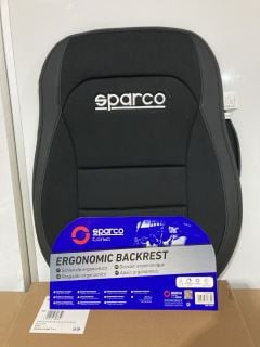 8 X SPARCO ERGONOMIC BACKREST BLACK