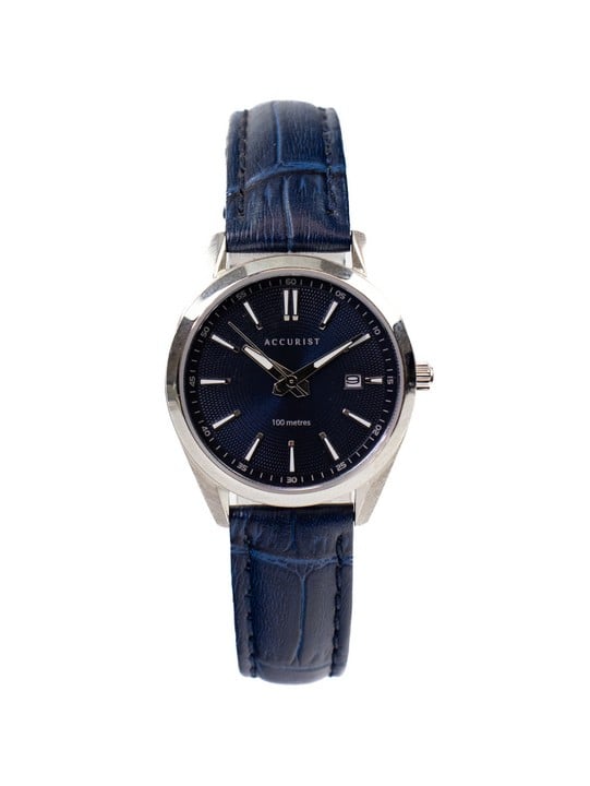 Accurist Quartz Watch, Model: 8311, Blue Dial with Blue Leather Strap. Brief Condition Report: Ex Display (Not Currently Running) (VAT Only Payable on Buyers Premium)